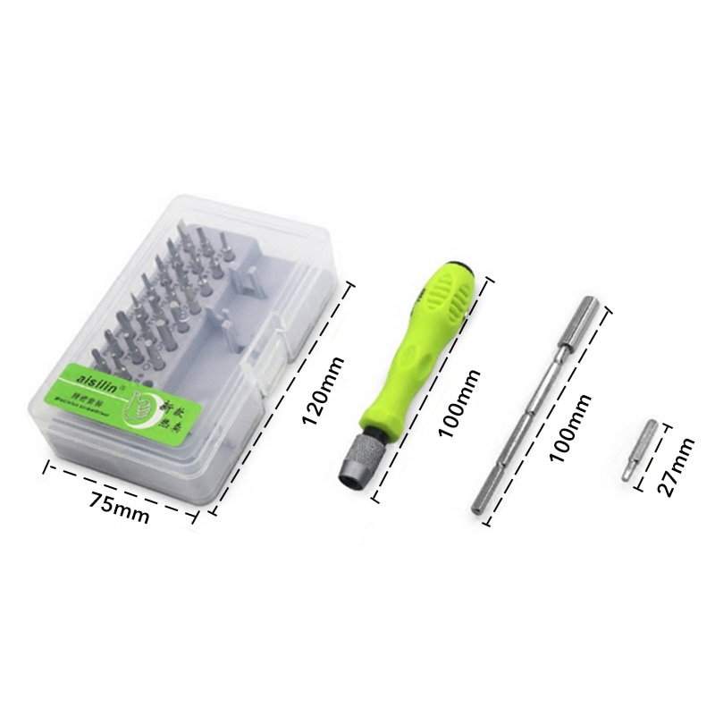 Tool Repair 32 In 1 Screwdriver Set Precision Mini Magnetic Screwdriver Bits Kit Phone Mobile IPad Camera Maintenance