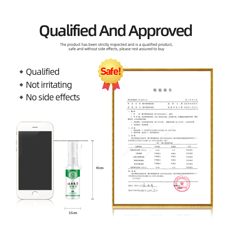 Tooth Pain Relief Treatment Spray Periodontitis Cleaner Toothache Cure Teeth Decay Remover Angelica Dahurica Medicine