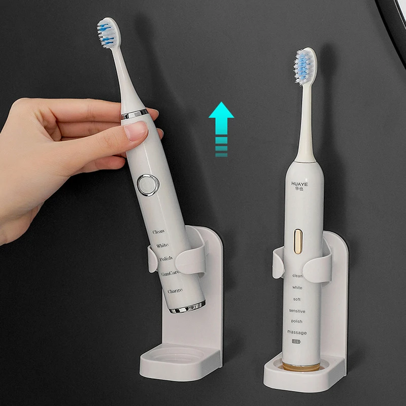 Toothbrush Stand Electric Wall-Mounted Holder Prevent Mold Base Rack Organizer Traceless