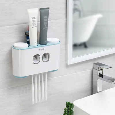 Toothpaste Dispenser and Toothbrush Holder Toothpaste Dispenser and Toothbrush Holder
