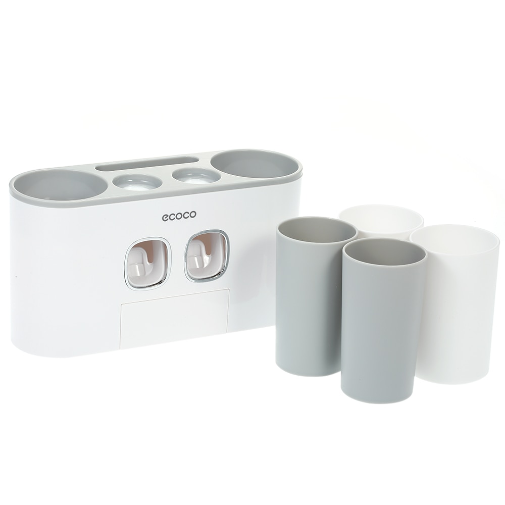 Toothpaste Dispenser and Toothbrush Holder Toothpaste Dispenser and Toothbrush Holder