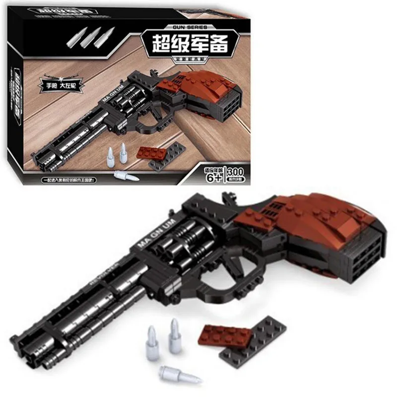 Top Gun Building Blocks Weapon Revolver Pistol Power Gun 300Pcs Enlighten Building Blocks Figures SWAT Building Block Top Gun Building Blocks Weapon Revolver Pistol Power Gun 300Pcs Enlighten Building Blocks Figures SWAT Building Block