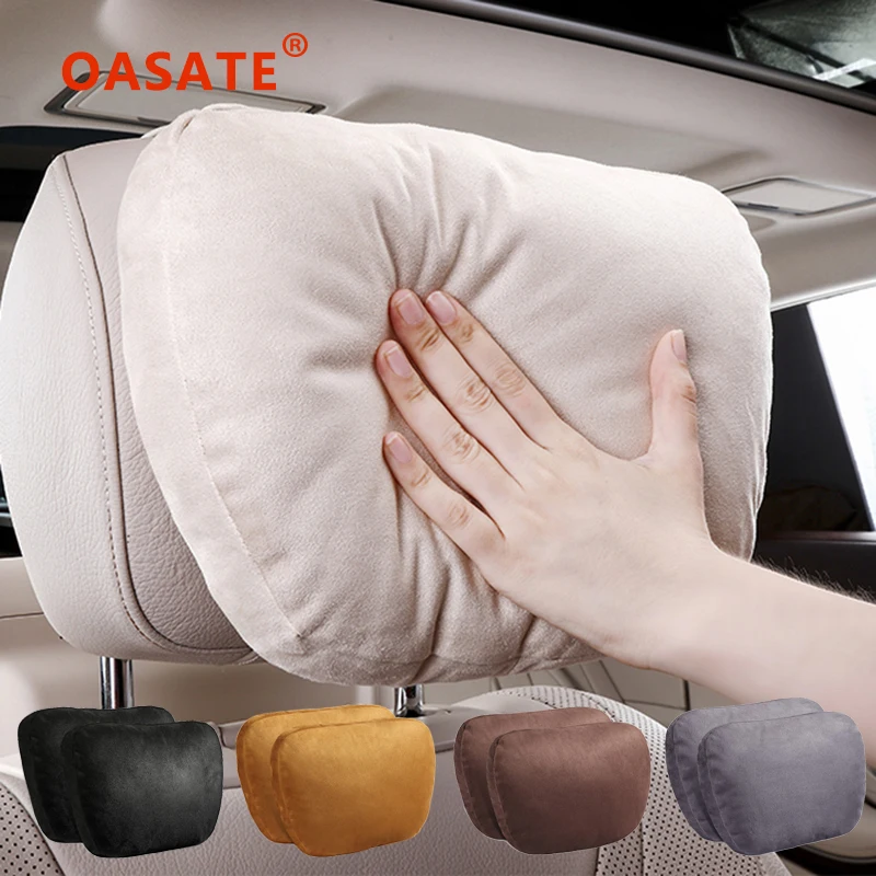 Top Quality 2pcs Car Headrest Neck Support Seat / Maybach Design S Class Soft Universal Adjustable Car Neck Pillow Top Quality 2pcs Car Headrest Neck Support Seat / Maybach Design S Class Soft Universal Adjustable Car Neck Pillow