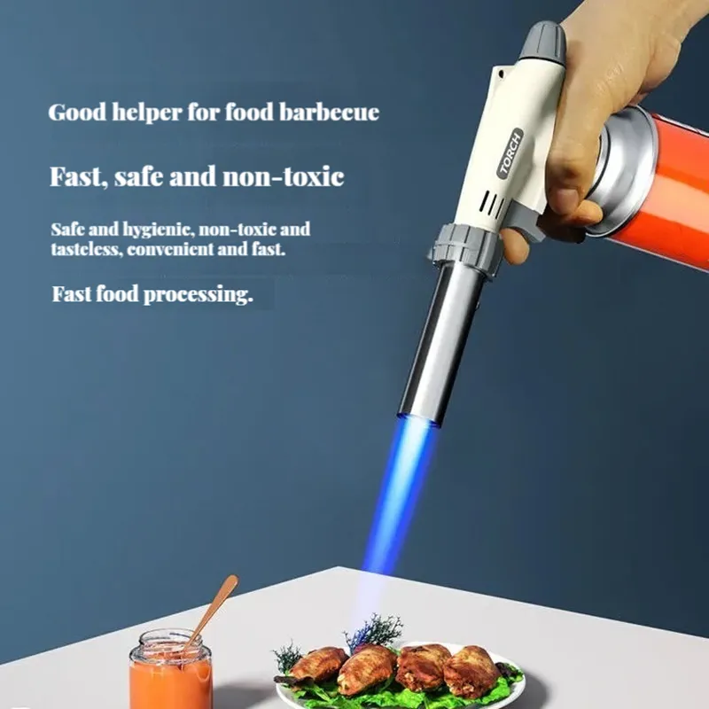 Torch Cooking AutoIgnition Butane Gas Welding-Burner Welding Gas Burner Flame Gas Torch Flame Gun Blow for BBQ Camping Torch Cooking AutoIgnition Butane Gas Welding-Burner Welding Gas Burner Flame Gas Torch Flame Gun Blow for BBQ Camping