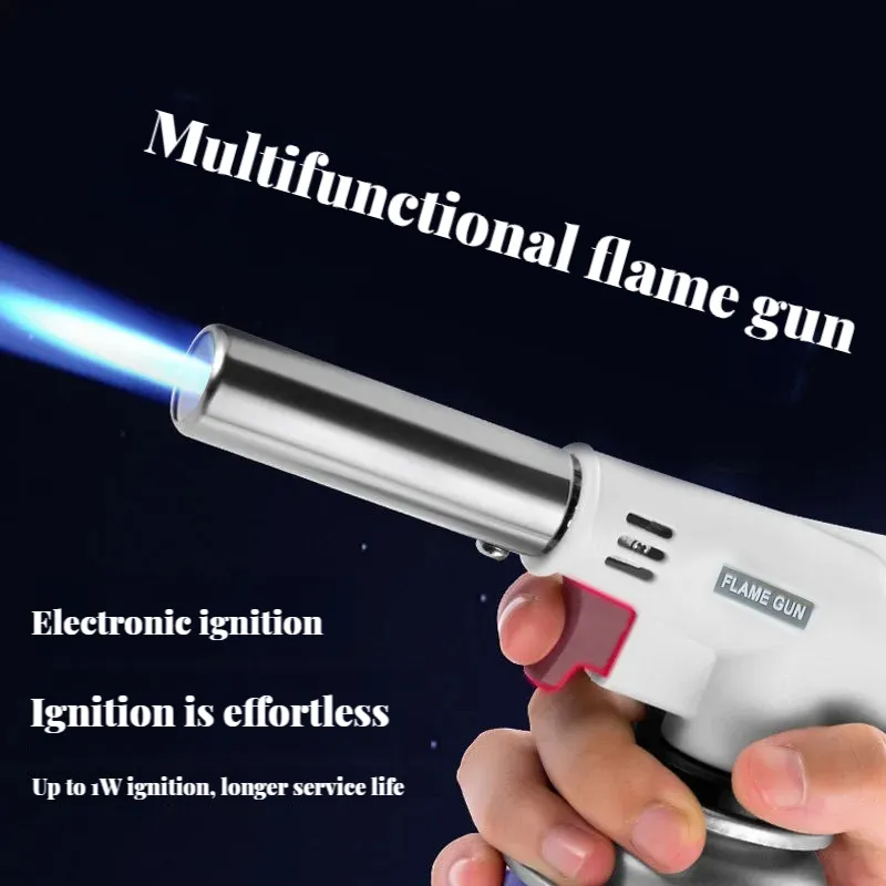 Torch Cooking AutoIgnition Butane Gas Welding-Burner Welding Gas Burner Flame Gas Torch Flame Gun Blow for BBQ Camping Torch Cooking AutoIgnition Butane Gas Welding-Burner Welding Gas Burner Flame Gas Torch Flame Gun Blow for BBQ Camping