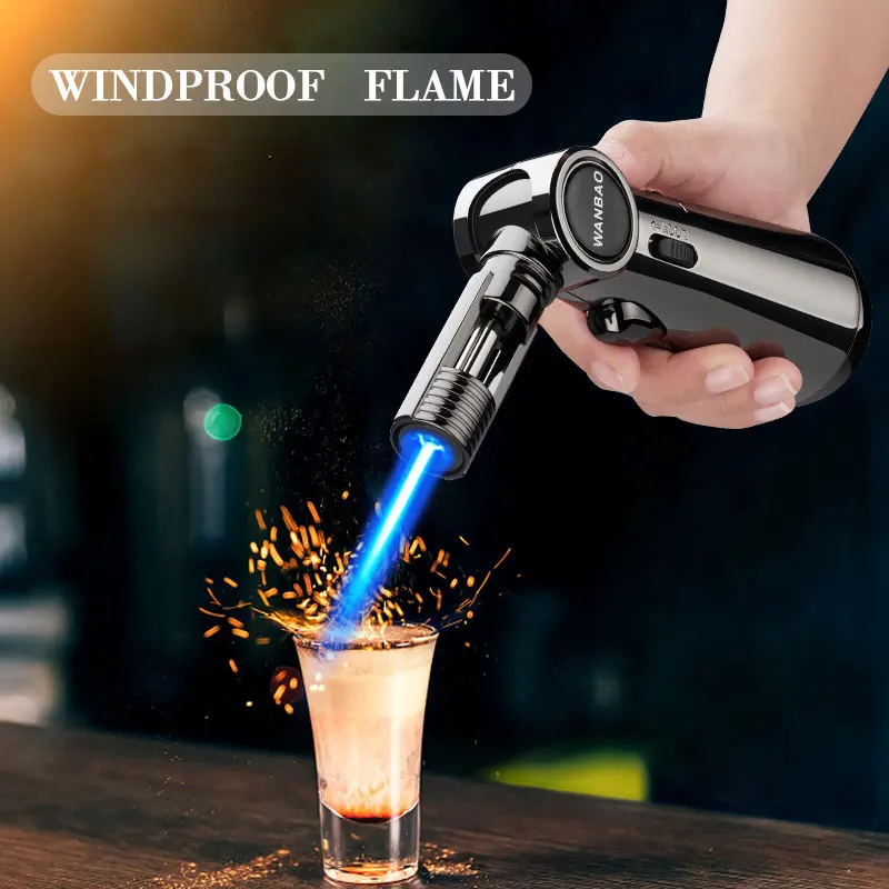 Torch Gas Windproof BBQ Kitchen Cooking Jet Turbo Cigar Lighter High Capacity Spray Gun Jewelry Metal Welding Gifts For Torch Gas Windproof BBQ Kitchen Cooking Jet Turbo Cigar Lighter High Capacity Spray Gun Jewelry Metal Welding Gifts For