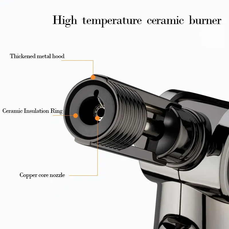 Torch Gas Windproof BBQ Kitchen Cooking Jet Turbo Cigar Lighter High Capacity Spray Gun Jewelry Metal Welding Gifts For Torch Gas Windproof BBQ Kitchen Cooking Jet Turbo Cigar Lighter High Capacity Spray Gun Jewelry Metal Welding Gifts For