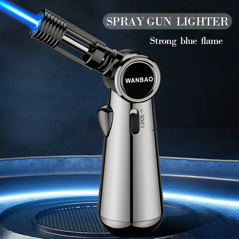 Torch Gas Windproof BBQ Kitchen Cooking Jet Turbo Cigar Lighter High Capacity Spray Gun Jewelry Metal Welding Gifts For Torch Gas Windproof BBQ Kitchen Cooking Jet Turbo Cigar Lighter High Capacity Spray Gun Jewelry Metal Welding Gifts For