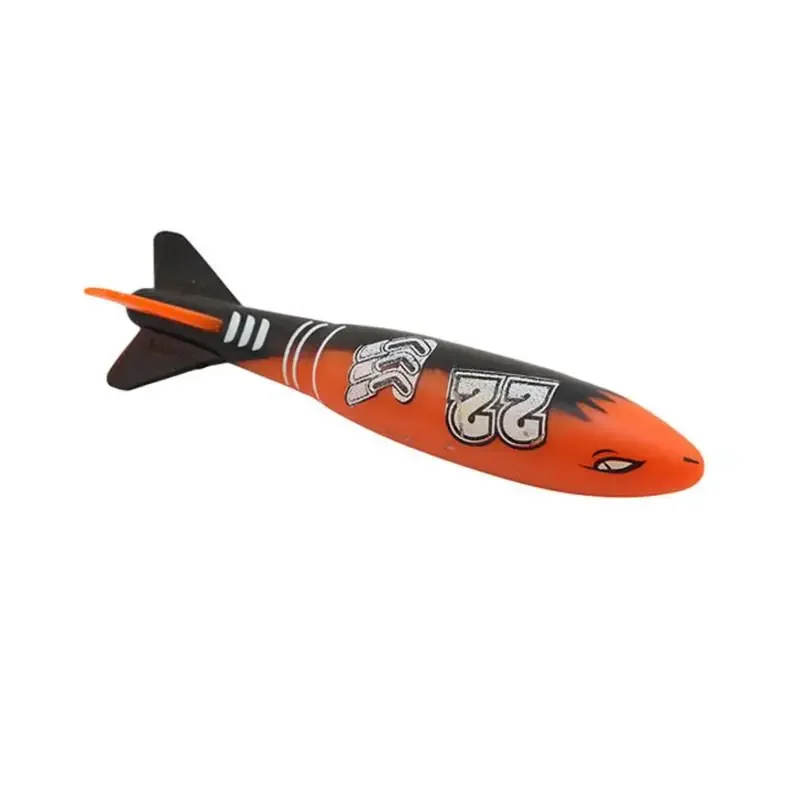 Torpedo Rocket Throwing Toy Swimming Pool Diving Games Children Underwater Stick