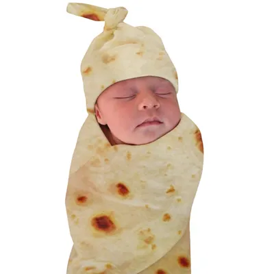 Tortilla Baby Blanket Creative Swaddle Blanket