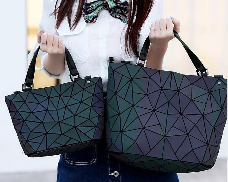 Tote Holographic Bag Geometric Handbag Tote Holographic Bag Geometric Handbag