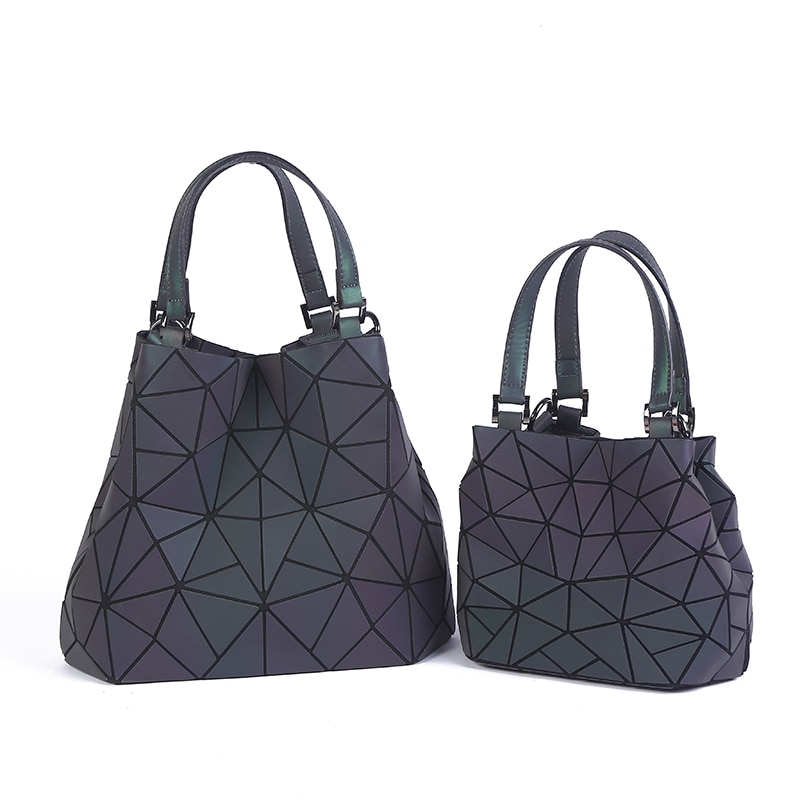 Tote Holographic Bag Geometric Handbag