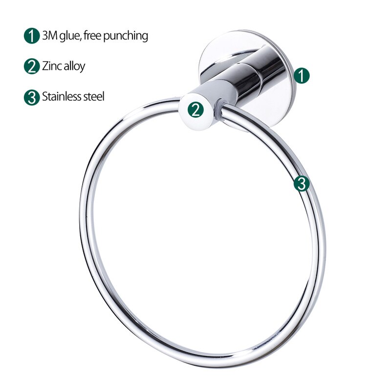 Towel Holder Ring Adhesive Hanger Towel Holder Ring Adhesive Hanger