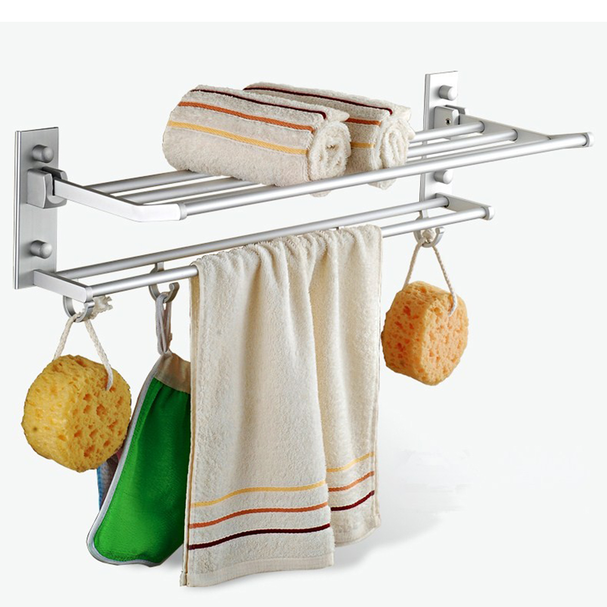 Towel Rack Shelf Aluminum Holder Towel Rack Shelf Aluminum Holder