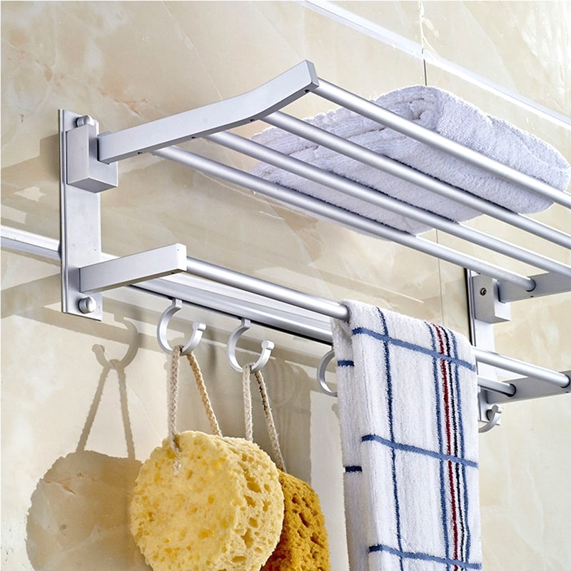 Towel Rack Shelf Aluminum Holder Towel Rack Shelf Aluminum Holder