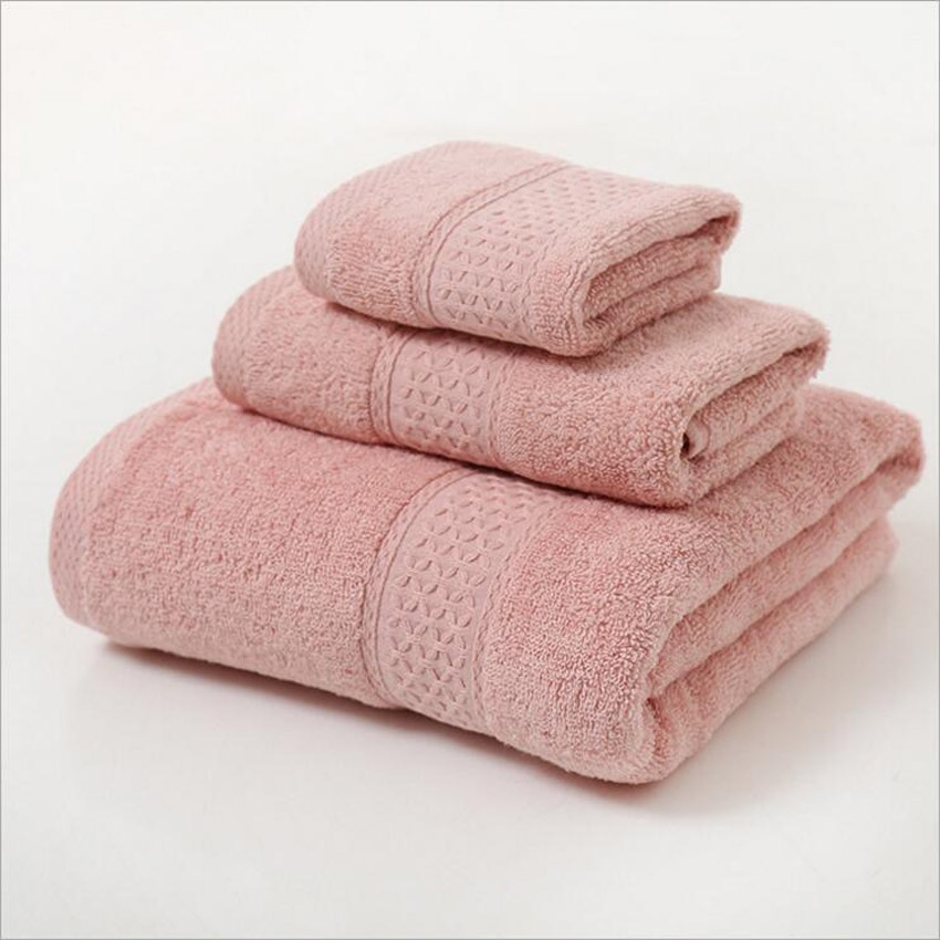 Towel Set Bath Hand Face (3Pcs)