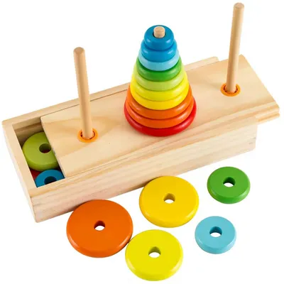 Tower of Hanoi Game Educational Toy Tower of Hanoi Game Educational Toy
