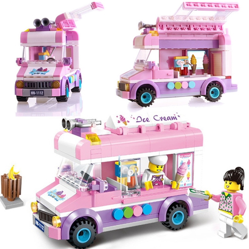 Toy Blocks Set Ice Cream Pizza Truck Toy Blocks Set Ice Cream Pizza Truck
