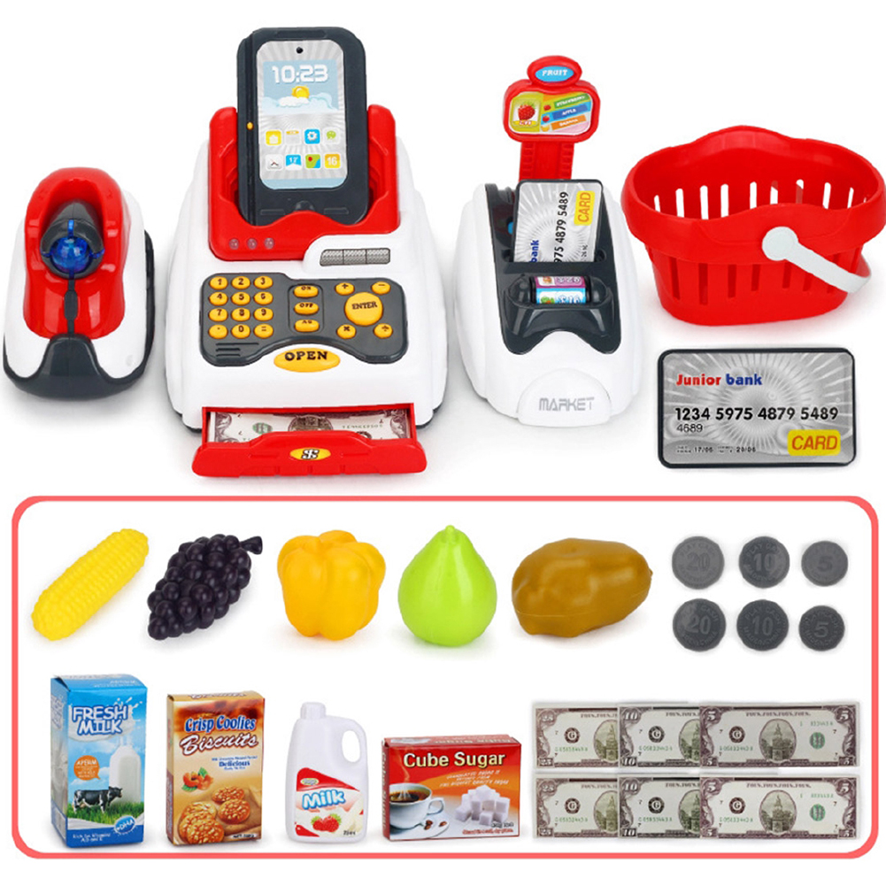 Toy Cash Register 24PC Educational Set Toy Cash Register 24PC Educational Set