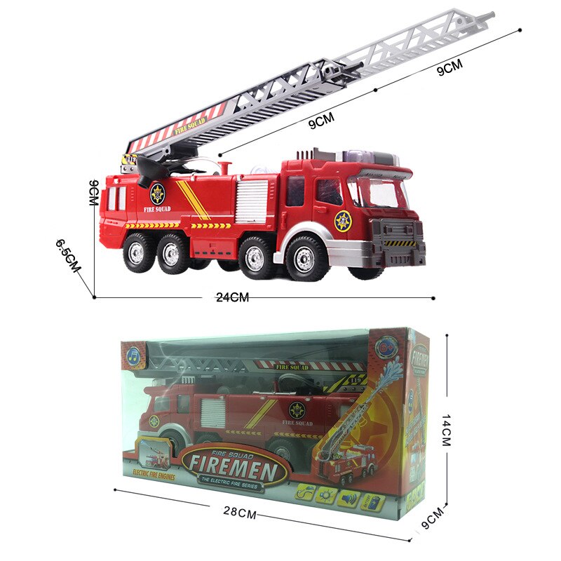 Toy Fire Truck with Lights, Siren Sound and Water Gun