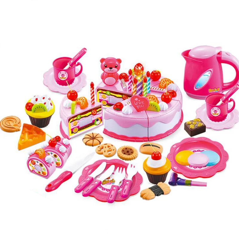 Toy Kitchen Set Cutting Birthday Cake Toy Kitchen Set Cutting Birthday Cake