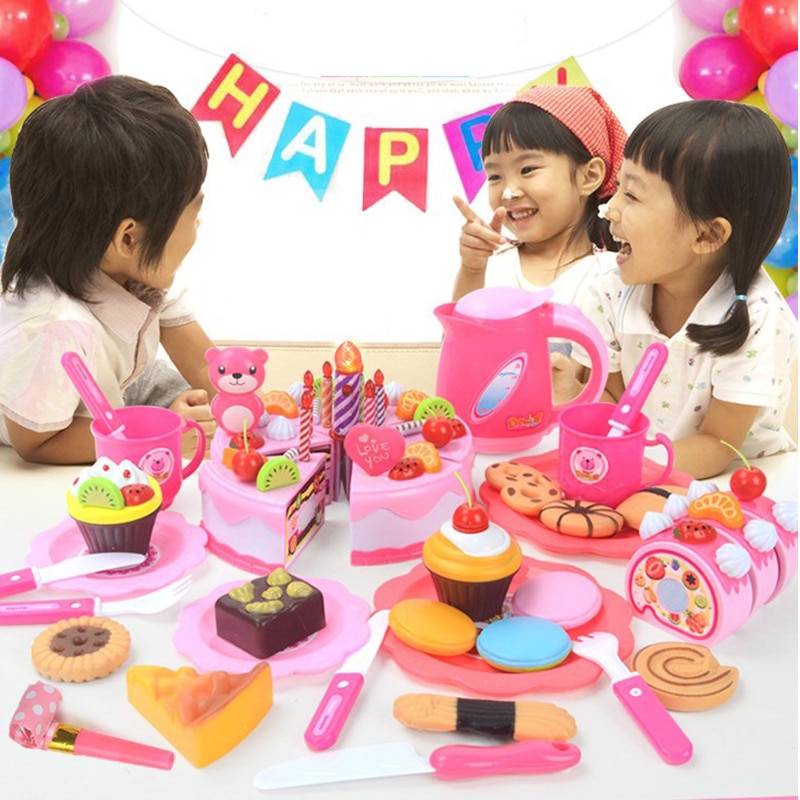 Toy Kitchen Set Cutting Birthday Cake Toy Kitchen Set Cutting Birthday Cake