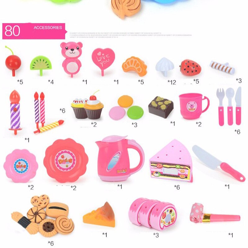 Toy Kitchen Set Cutting Birthday Cake Toy Kitchen Set Cutting Birthday Cake