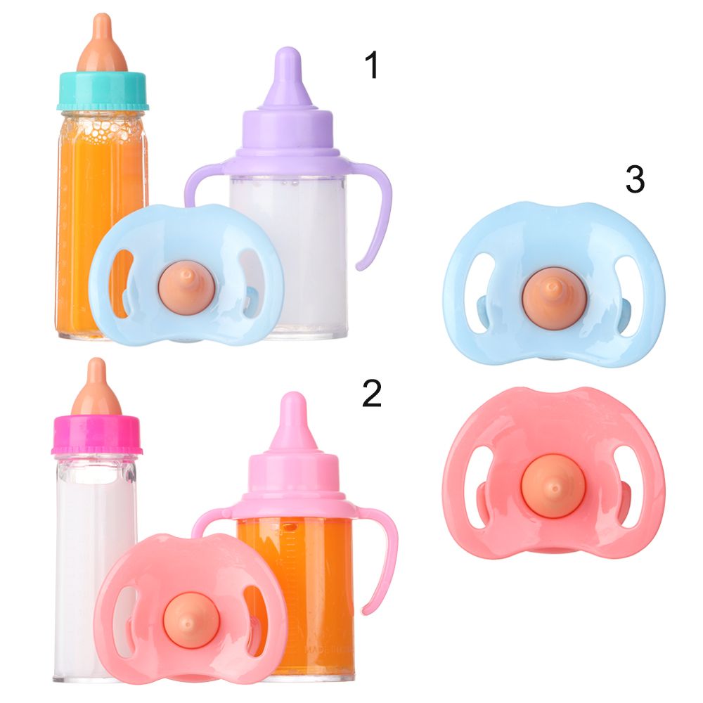 Toy Milk Bottle Set Doll Accessories