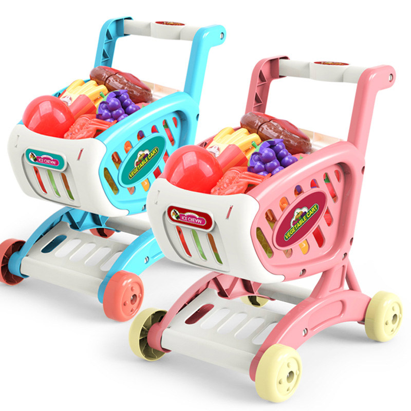 Toy Shopping Cart with Toy Groceries Toy Shopping Cart with Toy Groceries
