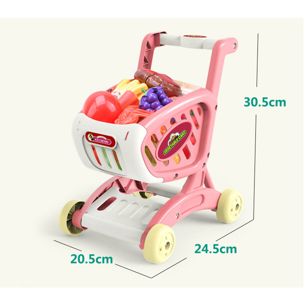 Toy Shopping Cart with Toy Groceries Toy Shopping Cart with Toy Groceries