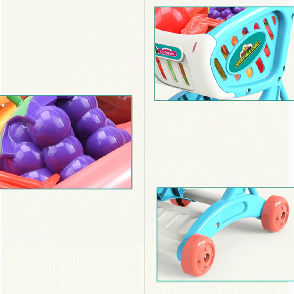 Toy Shopping Cart with Toy Groceries Toy Shopping Cart with Toy Groceries