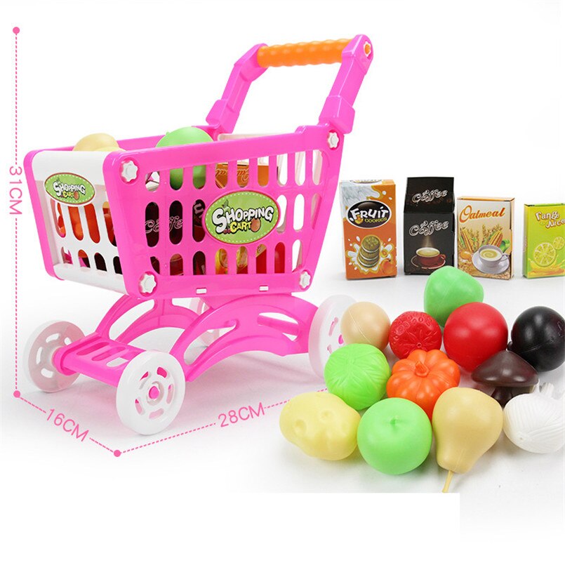 Toy Shopping Trolley 16PCS Toy Set Toy Shopping Trolley 16PCS Toy Set