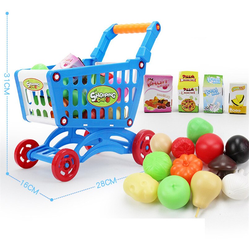 Toy Shopping Trolley 16PCS Toy Set Toy Shopping Trolley 16PCS Toy Set