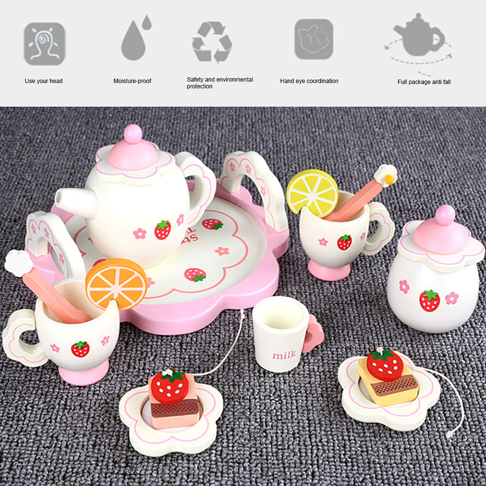 Toy Tea Set Kids Pretend Play (15Pcs) Toy Tea Set Kids Pretend Play (15Pcs)