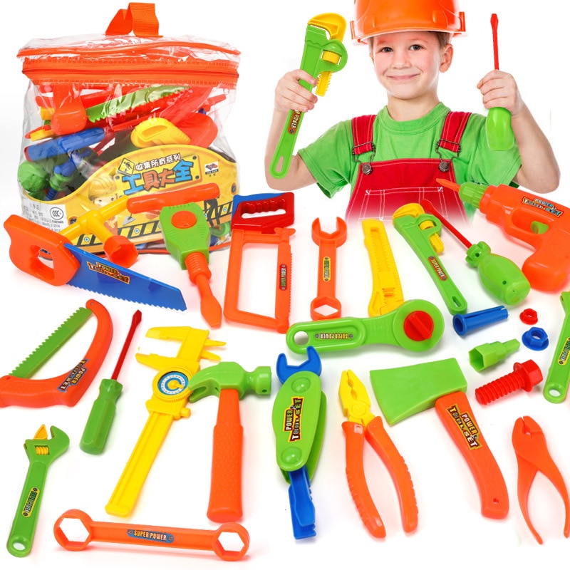 Toy Tools Kids Boys Pretend Play (Set of 34)