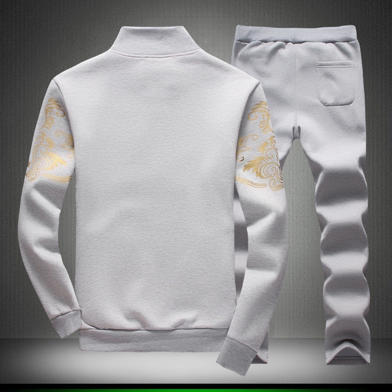 Tracksuit Men's Gold Embossed Outerwear