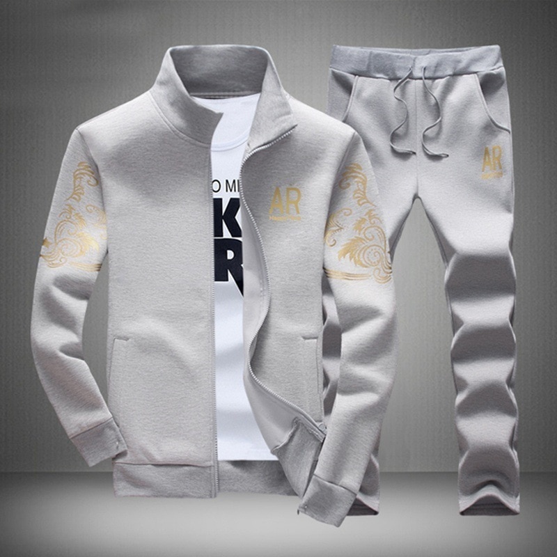 Tracksuit Men's Gold Embossed Outerwear Tracksuit Men's Gold Embossed Outerwear
