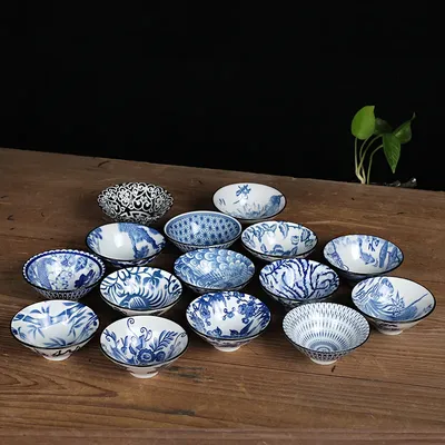 Traditional Style Japanese Ceramic Rice Bowl