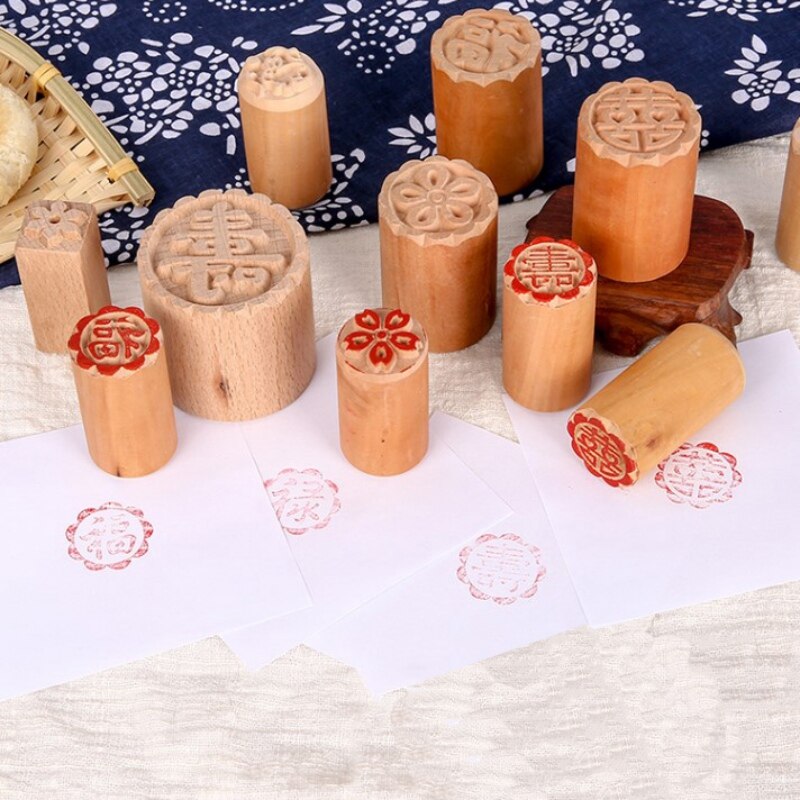 Traditional Wooden Mooncake Stamp Traditional Wooden Mooncake Stamp