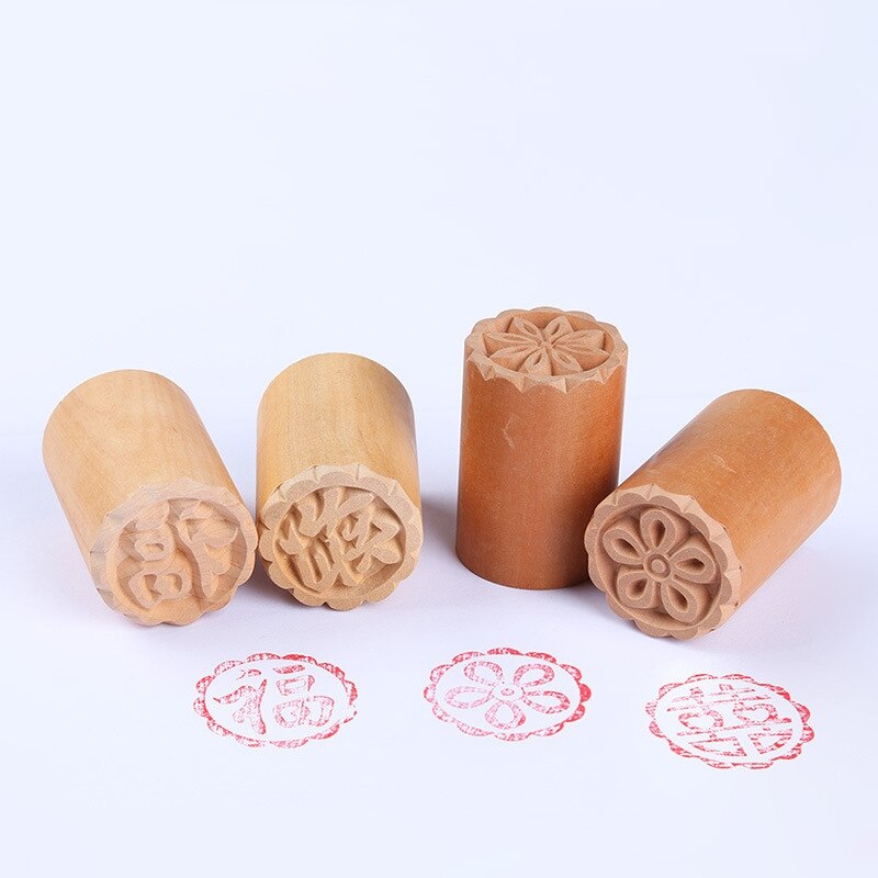 Traditional Wooden Mooncake Stamp Traditional Wooden Mooncake Stamp