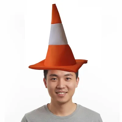 Traffic Cone Hat Costume Accessory Traffic Cone Hat Costume Accessory