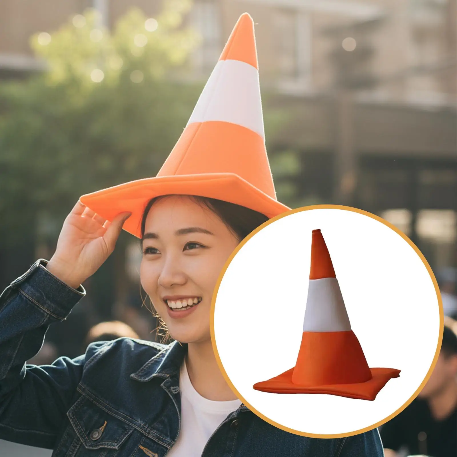 Traffic Cone Hat Costume Accessory Traffic Cone Hat Costume Accessory