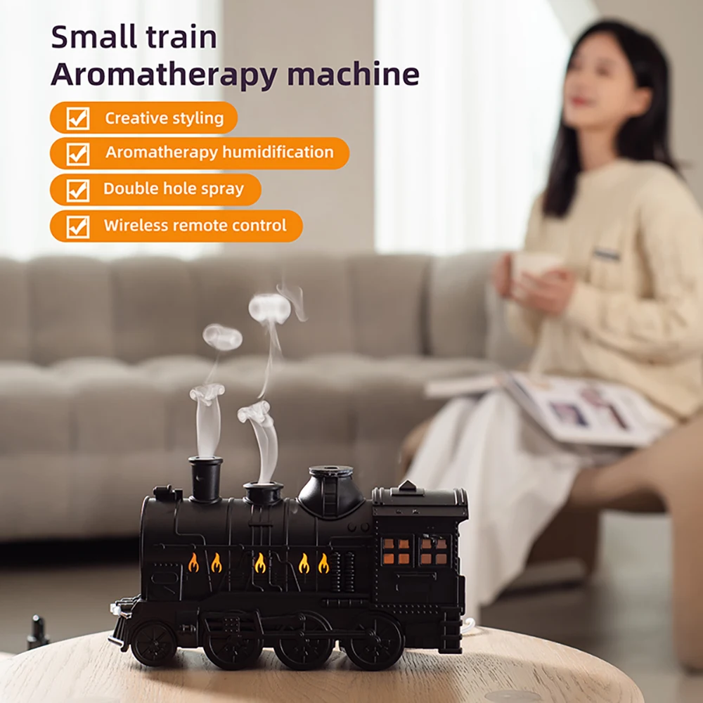 Train Air Humidifier Ultrasonic Aromatherapy Diffusers Mist Maker Fragrance Essential Oil Aroma Difusor Remote control Train Air Humidifier Ultrasonic Aromatherapy Diffusers Mist Maker Fragrance Essential Oil Aroma Difusor Remote control