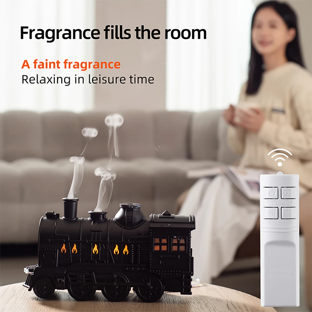 Train Air Humidifier Ultrasonic Aromatherapy Diffusers Mist Maker Fragrance Essential Oil Aroma Difusor Remote control Train Air Humidifier Ultrasonic Aromatherapy Diffusers Mist Maker Fragrance Essential Oil Aroma Difusor Remote control