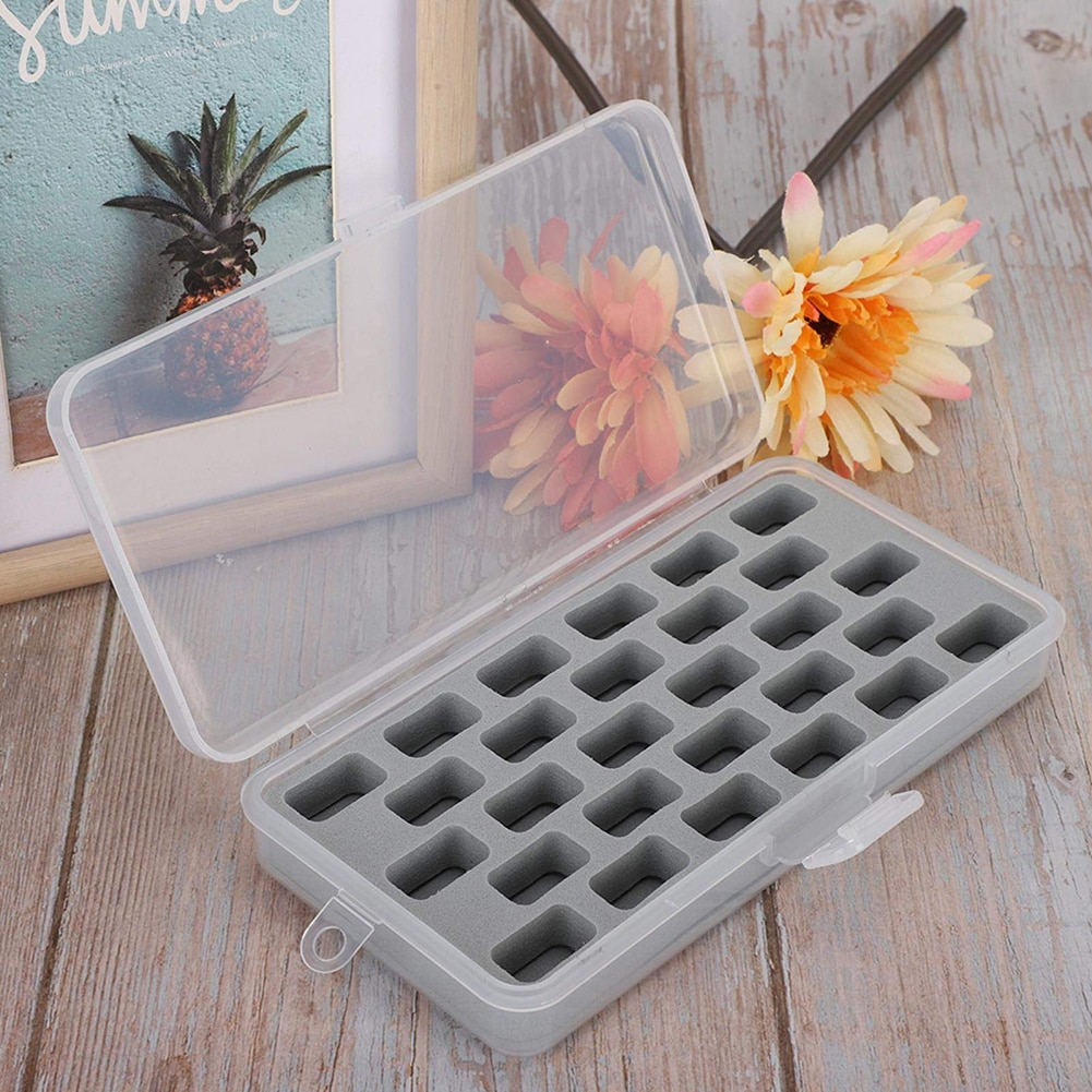 Transparent 28 Grid Bobbin Box Transparent 28 Grid Bobbin Box