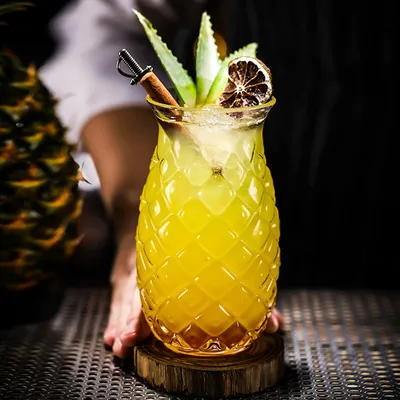 Transparent 480ml Pineapple Cocktail Glass Transparent 480ml Pineapple Cocktail Glass