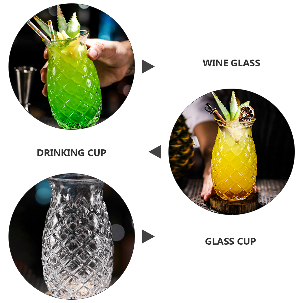Transparent 480ml Pineapple Cocktail Glass Transparent 480ml Pineapple Cocktail Glass