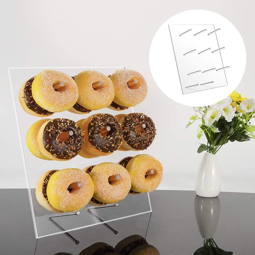 Transparent 9 Pillar Acrylic Donut Wall
