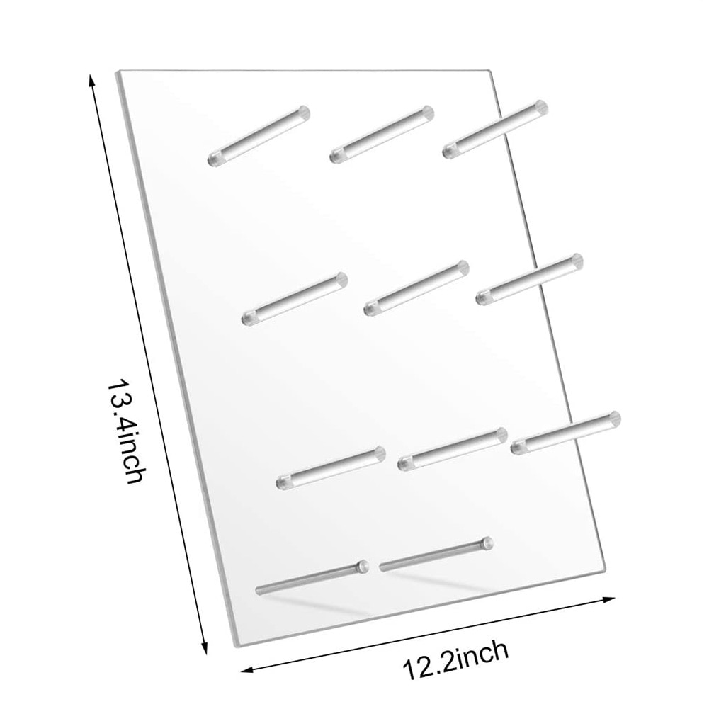Transparent 9 Pillar Acrylic Donut Wall