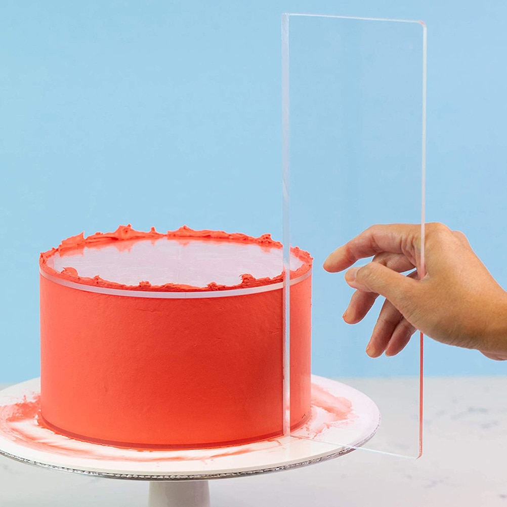 Transparent Acrylic Cake Scraper Transparent Acrylic Cake Scraper